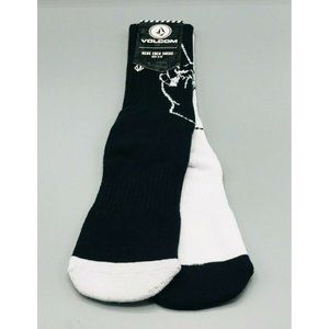 Volcom Men's Vibe Peace Sign Crew Socks Large 9-12